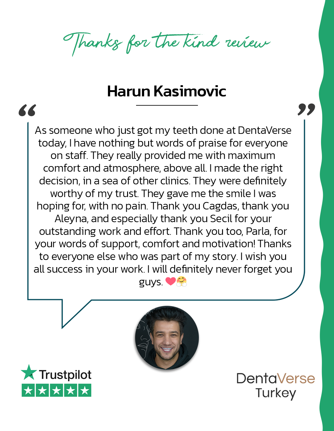 Dentaverse Turkey Testimonials